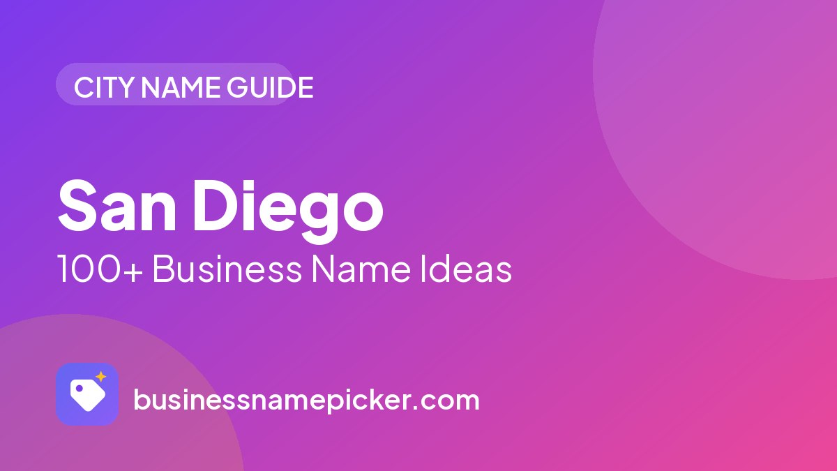 San Diego business name ideas